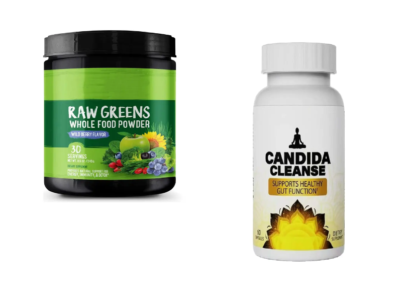 Bundle of Daily Cleanse (60 Vegan Capsules) and Super Greens Powder (8.5 oz)